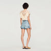 Lavandin Floral Guipure Crop Top Vanilla