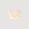 Lavandin Floral Guipure Crop Top Vanilla