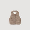 Javier Tweed Vest Brown