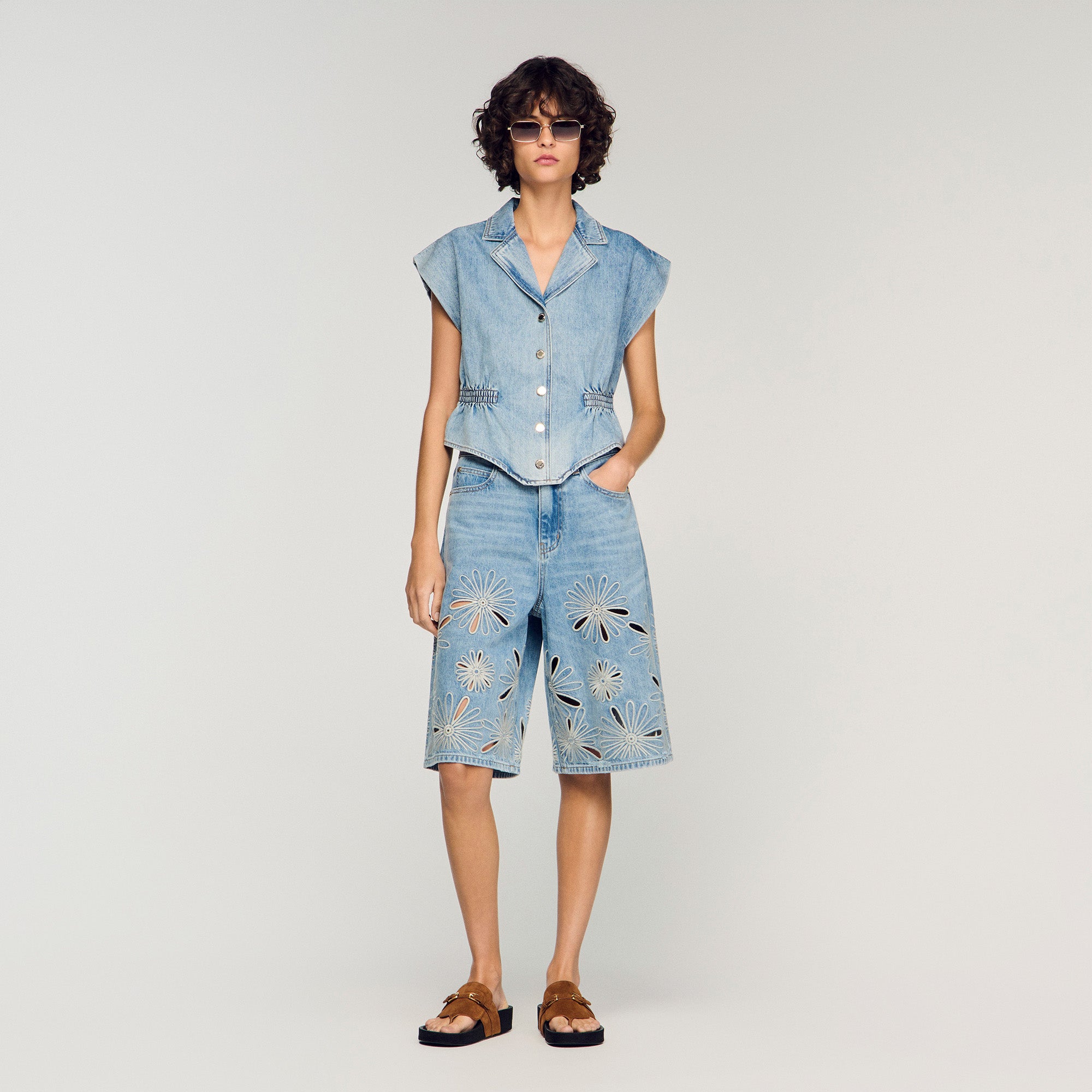 Kurtis Denim Top Blue Jean