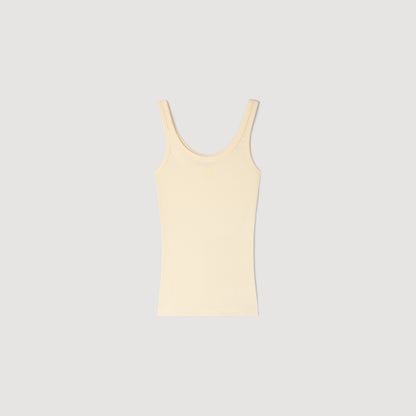 Vertige Ribbed Vest Top LIGHT YELLOW