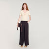 Thalia Jewelled Cropped Cotton T-Shirt Ecru