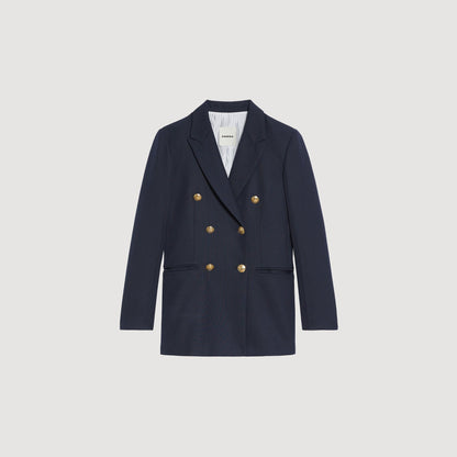 Double-Breasted Suit Jacket Navy Blue