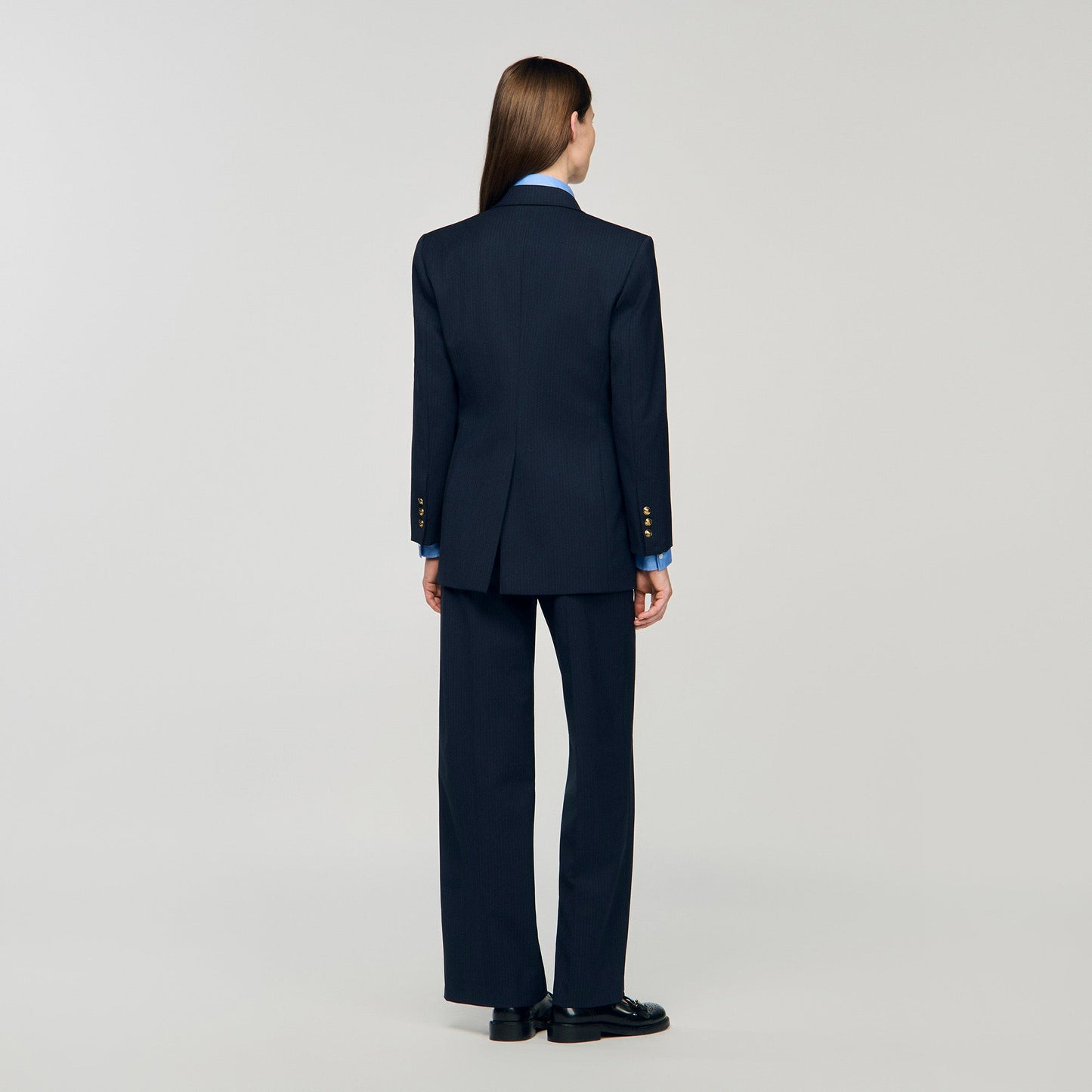 Theane Pinstripe jacket Navy Blue