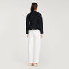 Julie Cropped Ruffled Peplum Jacket Black