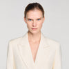 Tony Double-Breasted Suit Jacket Ecru