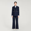 Lesia Slim-Fit Wool Suit Jacket Navy Blue