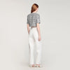 Flo Cropped Houndstooth Tweed Jacket Black / White