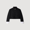 Portivana Short jacket with standing collar Black
