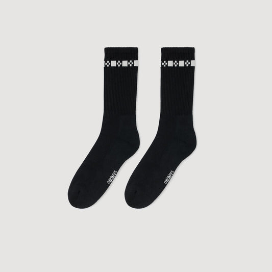 Embroidered Socks Black