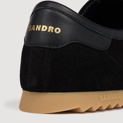 Soft Runner Low-Top Leather And Suede Trainers Black