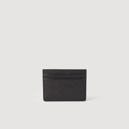 Holder Leather Card Holder Black