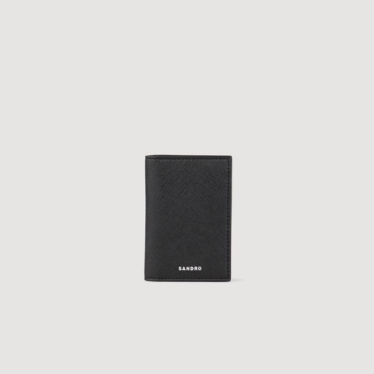 Leather wallet Black