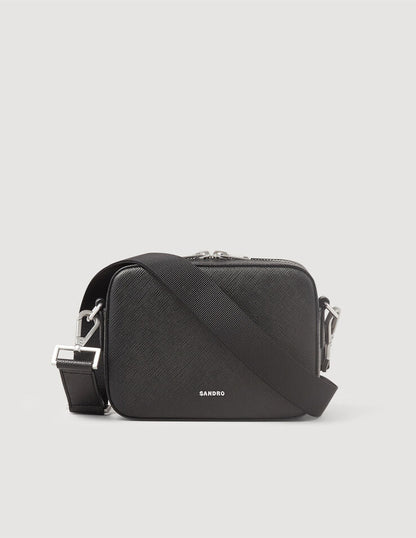 Small Saffiano Leather Bag Black