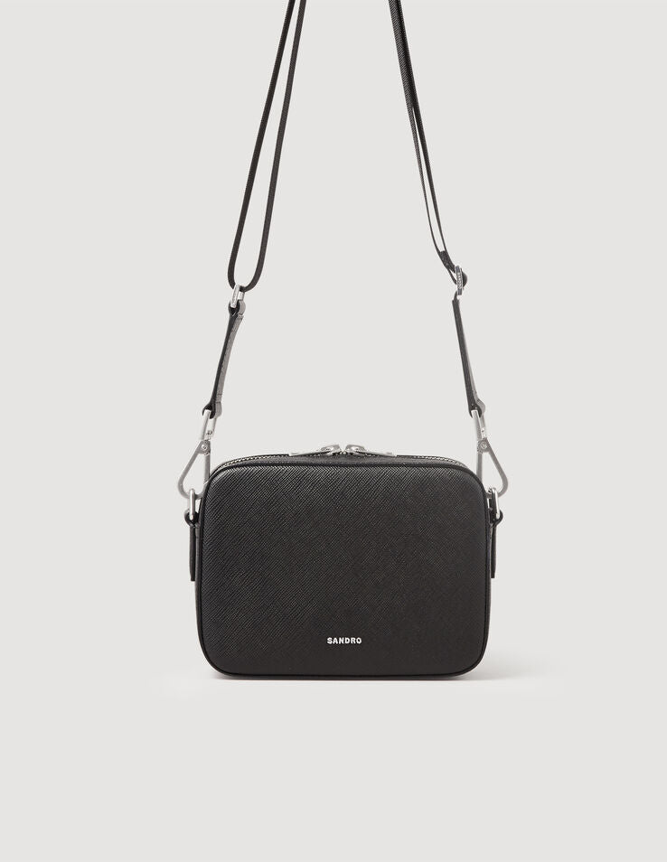 Small Saffiano Leather Bag Black