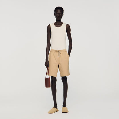 New Gamma Cotton Shorts Beige