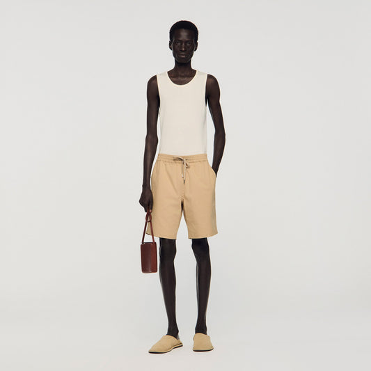 New Gamma Cotton Shorts Beige
