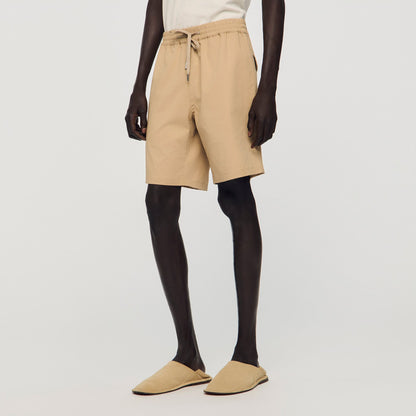 New Gamma Cotton Shorts Beige