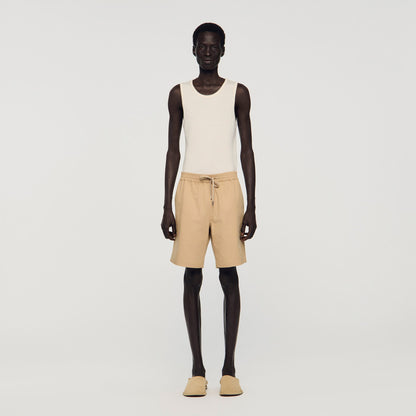 New Gamma Cotton Shorts Beige