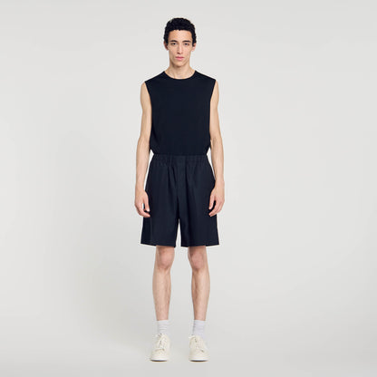 Cotton Canvas Shorts Black