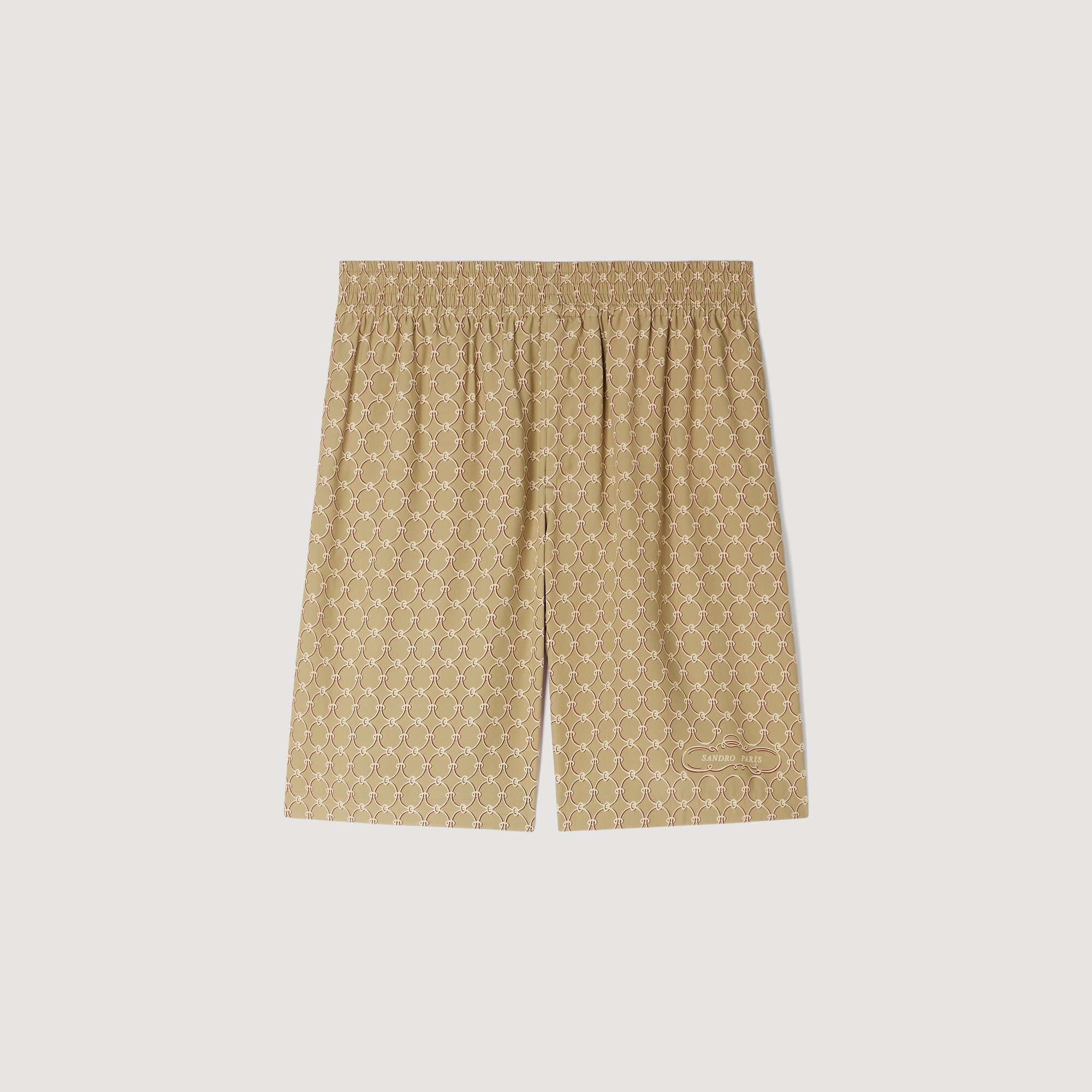 Catena Short Link Print Floaty Shorts HAVANE