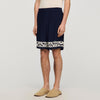 Amalfi Short Contrast Pattern Floaty Shorts Navy Blue