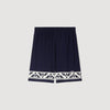 Amalfi Short Contrast Pattern Floaty Shorts Navy Blue