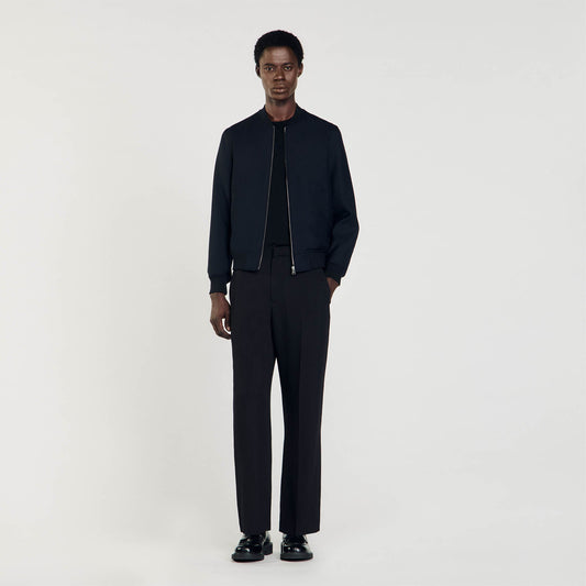 Zip-Up Jacket Navy Blue