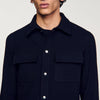 Overshirt Wool Navy Blue