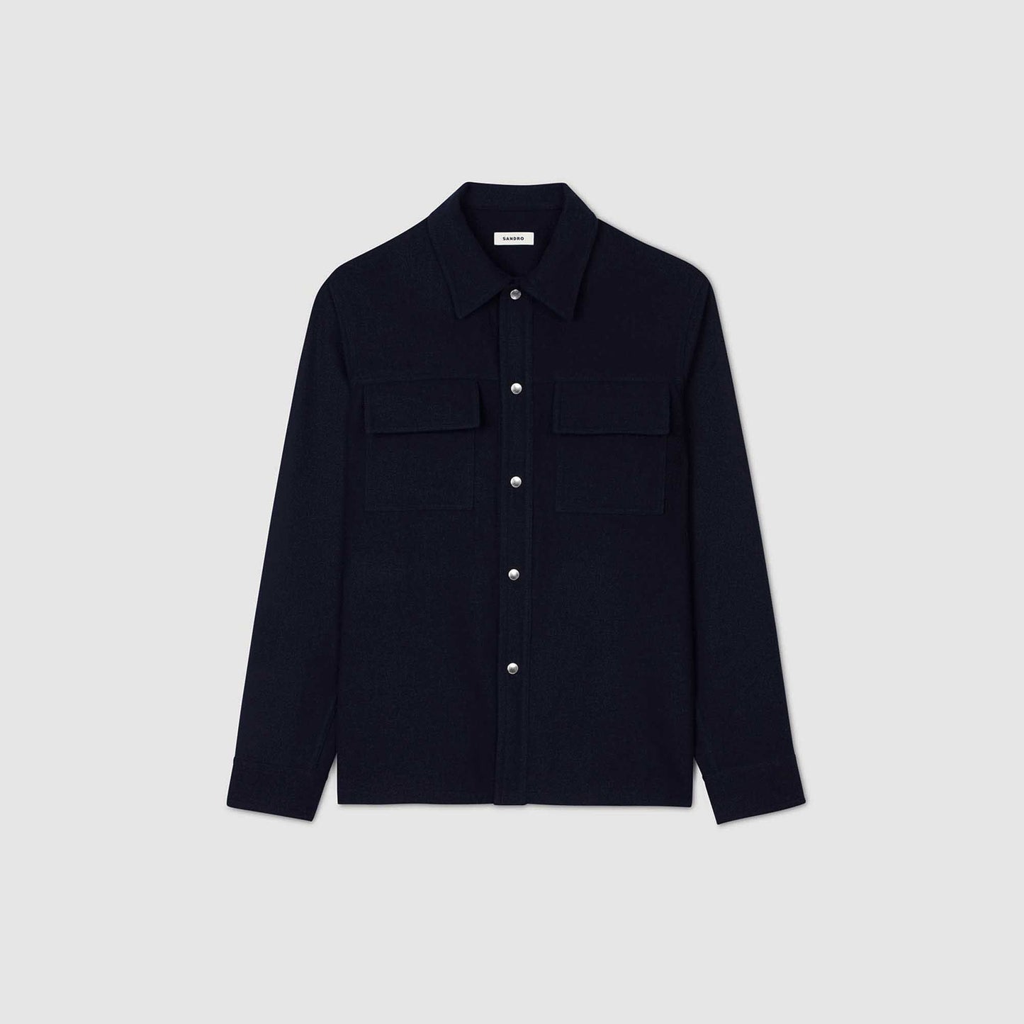 Overshirt Wool Navy Blue