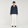 Windy Padded Nylon Windbreaker Navy Blue