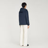 Windy Padded Nylon Windbreaker Navy Blue