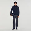 Orion Hooded Zip-Up Jacket Black
