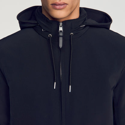Orion Hooded Zip-Up Jacket Black