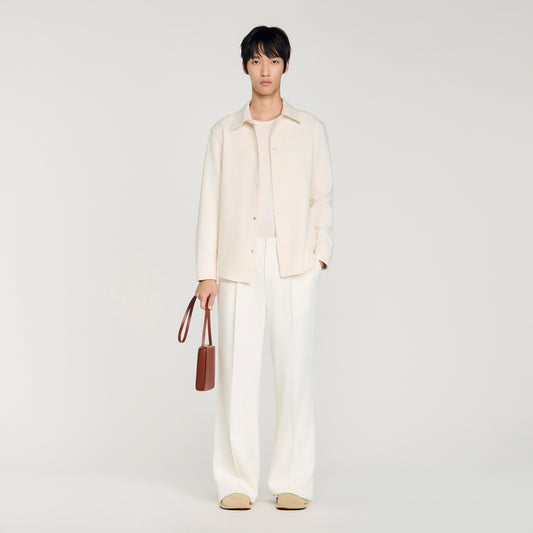 Joker Minimal Long-Sleeved Jersey Shirt Ecru