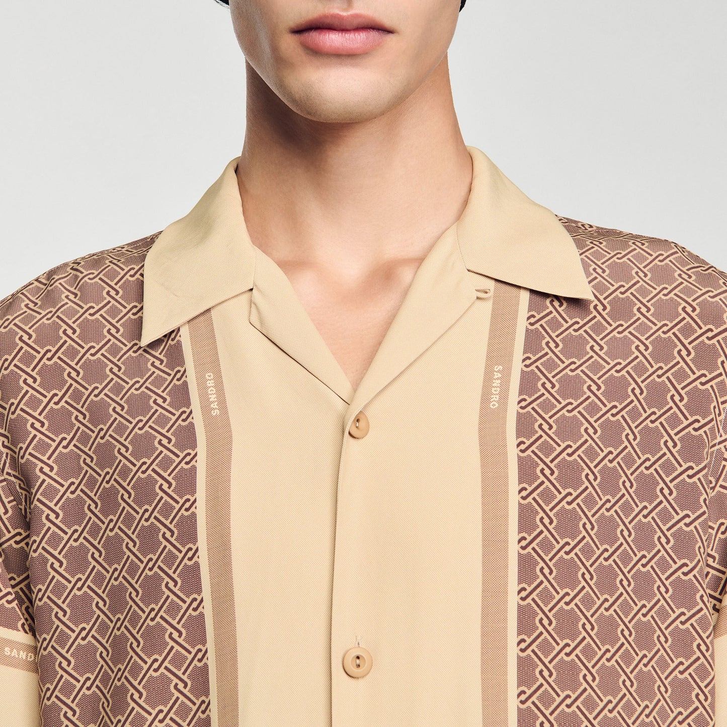 Short-Sleeved Patterned Shirt Hazel