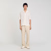 Requin Linen Mc Cotton And Linen Shirt Ivory.