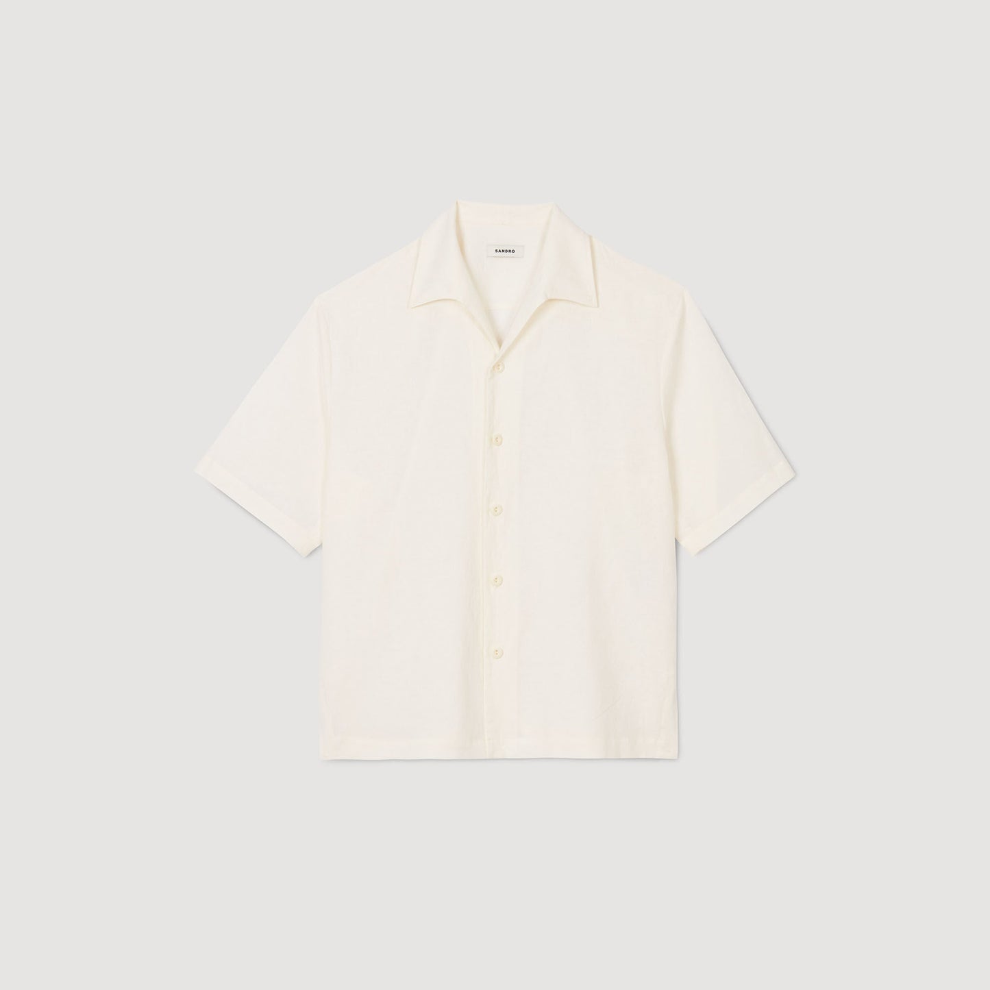 Requin Linen Mc Cotton And Linen Shirt Ivory.