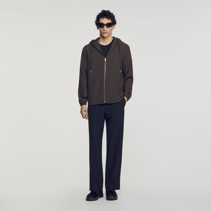 Joker Hood Hooded Shirt Dark Taupe