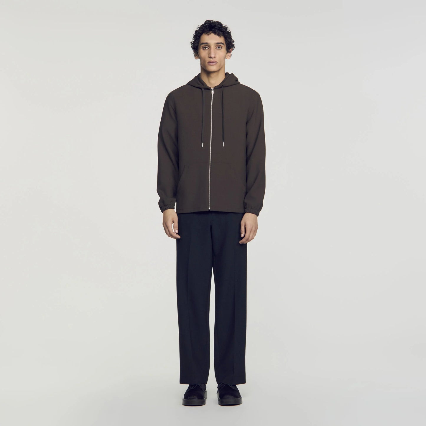 Joker Hood Hooded Shirt Dark Taupe