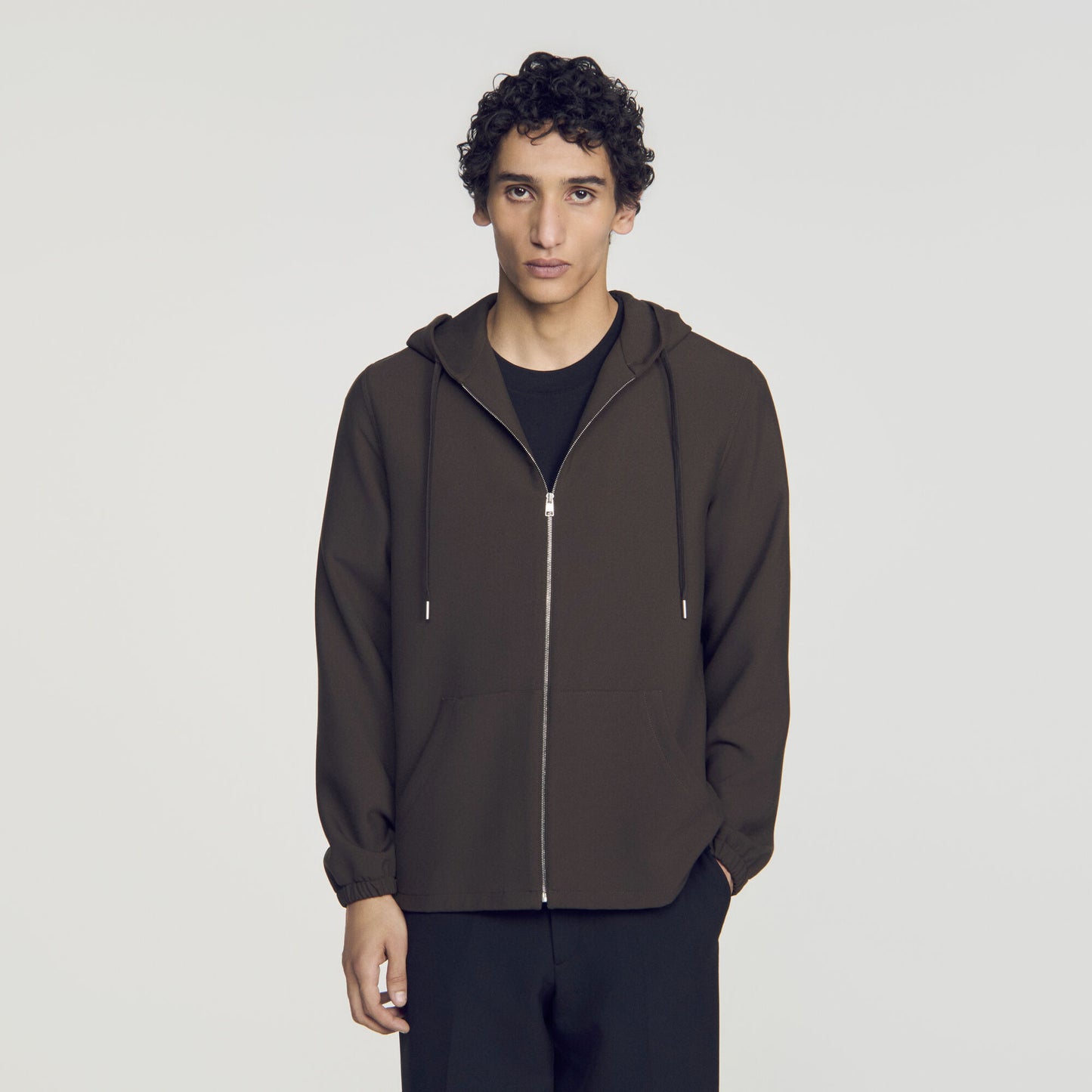 Joker Hood Hooded Shirt Dark Taupe