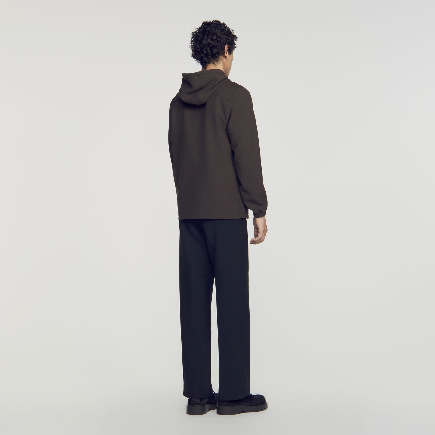 Joker Hood Hooded Shirt Dark Taupe