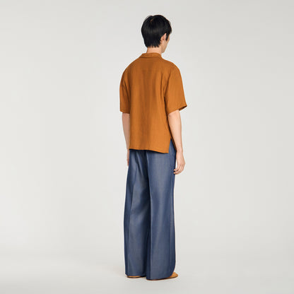 Requin Linen Mc Linen Shirt Whisky