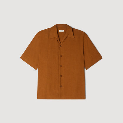 Requin Linen Mc Linen Shirt Whisky