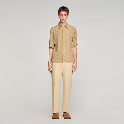 Catena Shirt Mc Link Print Loose-Fit Shirt LIME