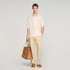 Jacquard Cross Shirt Mc Square Cross Loose-Fit Shirt White