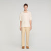 Jacquard Cross Shirt Mc Square Cross Loose-Fit Shirt White