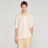 Jacquard Cross Shirt Mc Square Cross Loose-Fit Shirt White