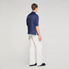 Jacquard Cross Shirt Mc Square Cross Loose-Fit Shirt Navy Blue