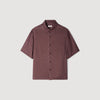 Jacquard Cross Shirt Mc Square Cross loose-fit shirt Chocolate